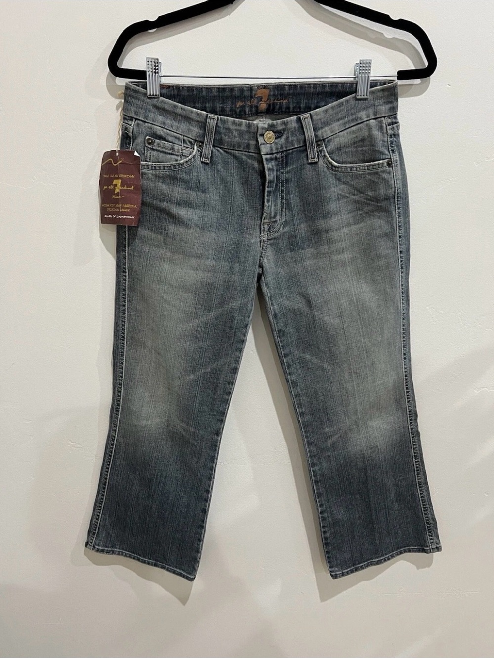 7 for all Mankind Women’s Cropped A Pocket Jeans NWT size 28